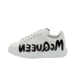 Alexander McQueen Oversized Graffiti White Black