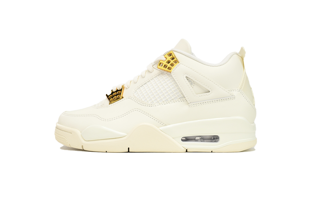 690eee7a32386bd526f4b3b40f3a7bd4 Air Jordan 4 Sail Metallic Gold AQ9129-170 - Image 1