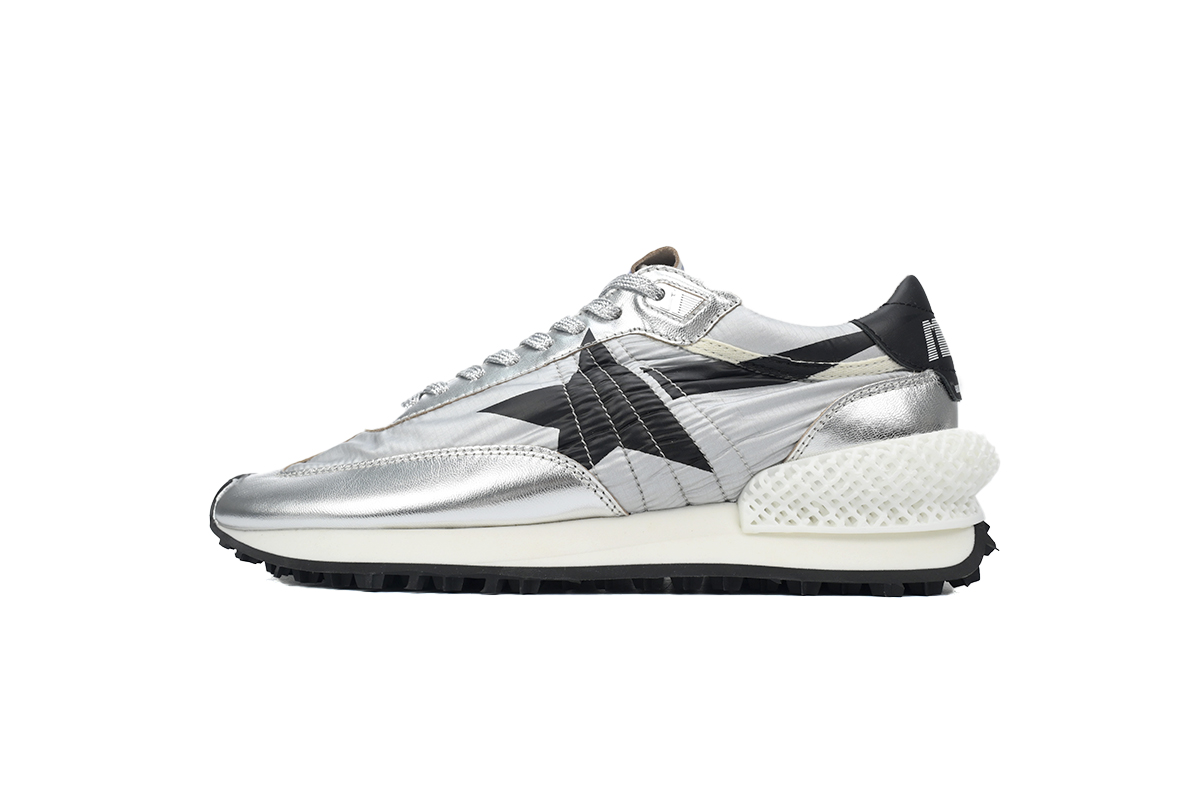 6a163ca4dc4d05764a452bc184e0be3b Golden Goose Marathon Shoe Sliver GMF00684.F005667.60246 - Image 1