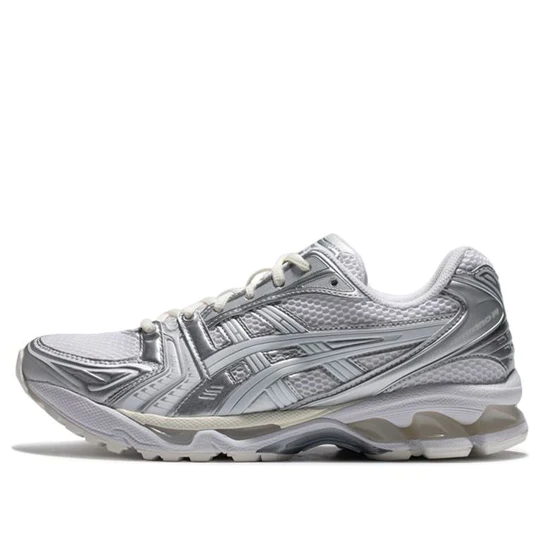 7356e05d1e9813edc0033bfa2239f78d ASICS Gel-Kayano 14JJJJound Silver White 1201A457-100 - Image 1
