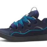 LANVIN White Navy Blue