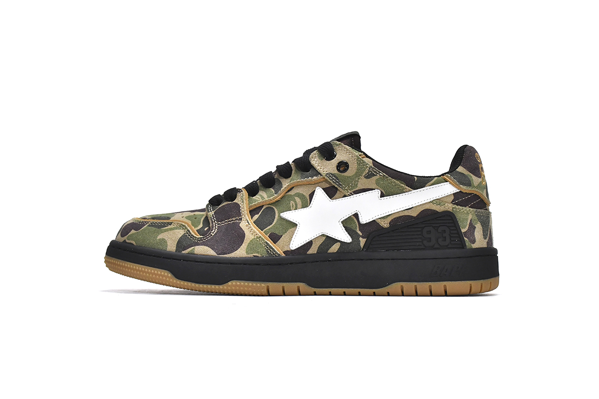 75bd93fbf7390b7d6e29e32c29ca6671 A Bathing Ape Bape Sta Low 1G70-109-0017 - Image 1