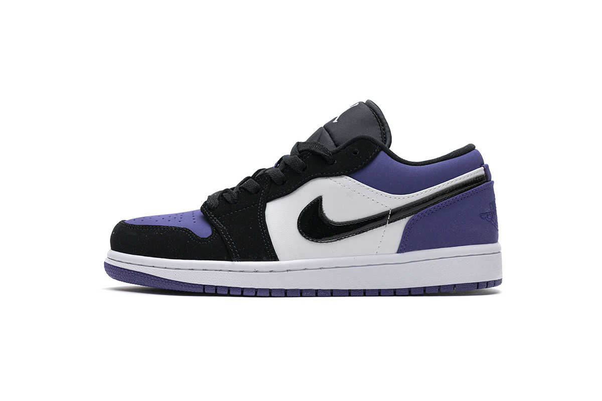 7737dfccedfe5ff809379d0612f4c981 Air Jordan 1 Low Court Purple 553558-125 - Image 1