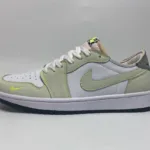 Air Jordan 1 Retro Low White Ghost Green Black DM7837-103