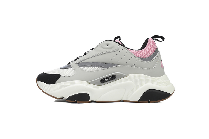 7f3f22cc57662086e4bc574700cd98e3 Dior Pink Gray 'B22' Sneakers Cream - Image 1