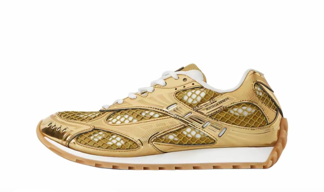 818dba591605f10e1acf0e7e45e87b7b Bottega Veneta Orbit Sneaker Golden - Image 1