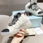 Lanvin Curb Sneakers White Black
