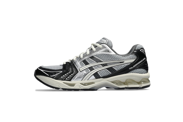 88f08a1d64da168f3dea3eb439f0b1e6 ASICS Gel-Kayano 14 Black Glacier Grey Silver 1201A935-001 - Image 1