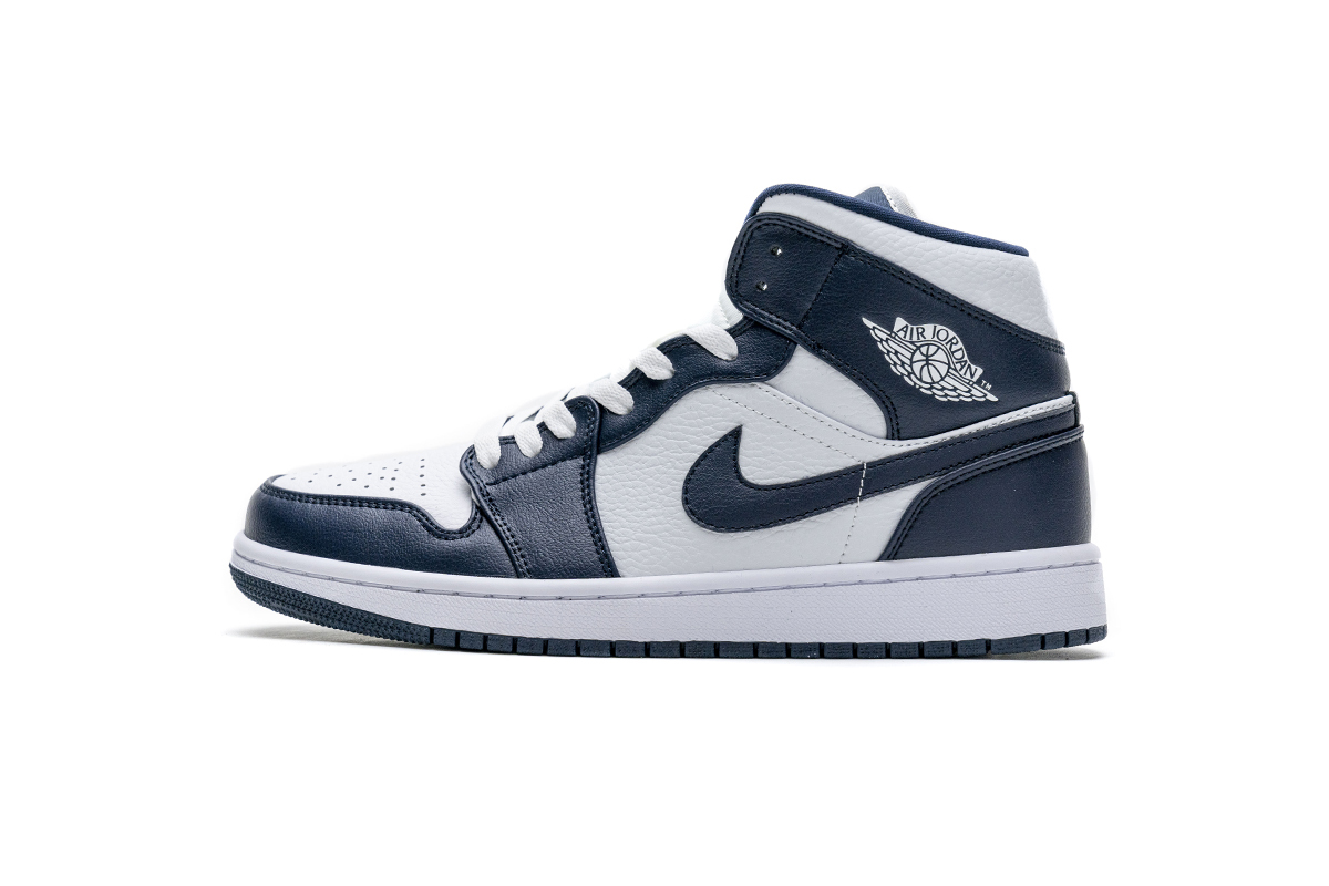 89383cb7d32ec29a679df968dbaa955b Air Jordan 1 Mid White Metallic Gold Obsidian 554724-174 - Image 1