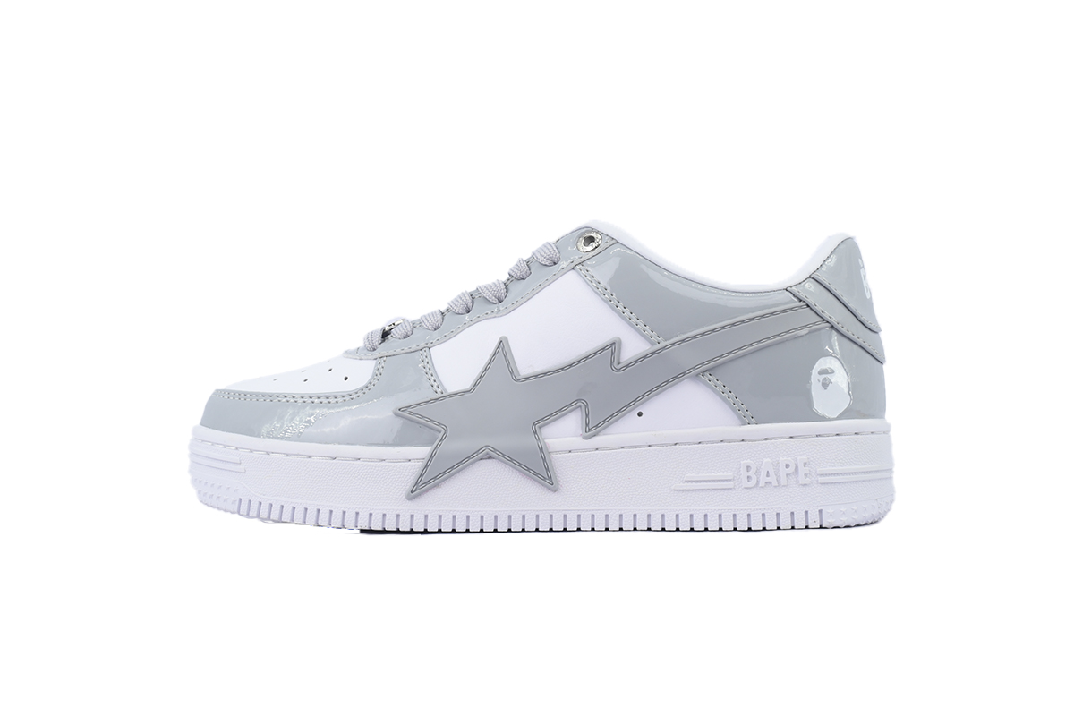 8951b03901ed8baf2121fa31e55a331f Bape STA OZXSHMX91310N A BATHING APE White Gray - Image 1
