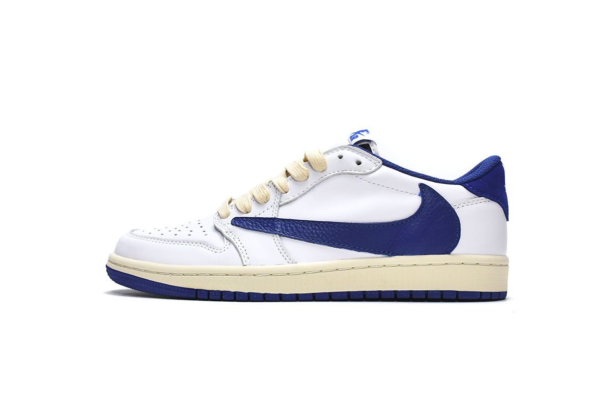 8cbbe69cb59dab0a9b6d35d5b2d718fd Travis Scott x Air Jordan 1 Low Blue Bottom Barb DM9868-218 - Image 1