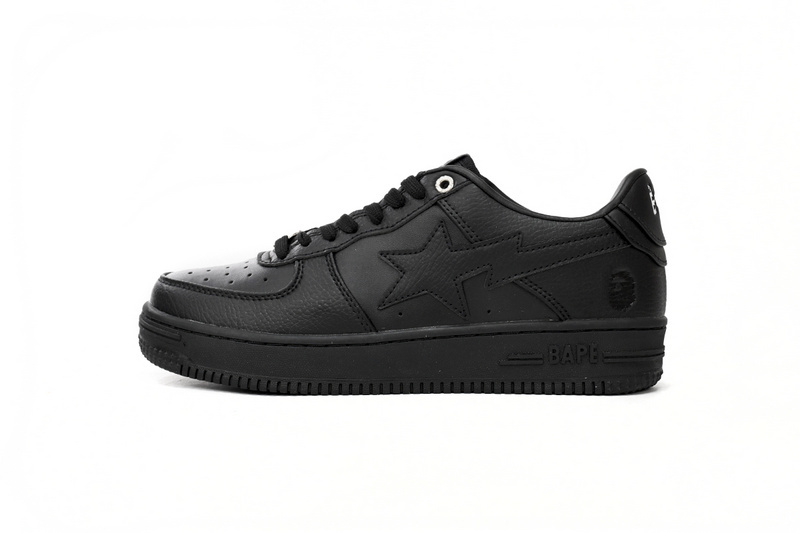8ee934077a8c73a00efe191cac55532a A Bathing Ape Bape Sta Low Black 1J30 -191- 013 - Image 1
