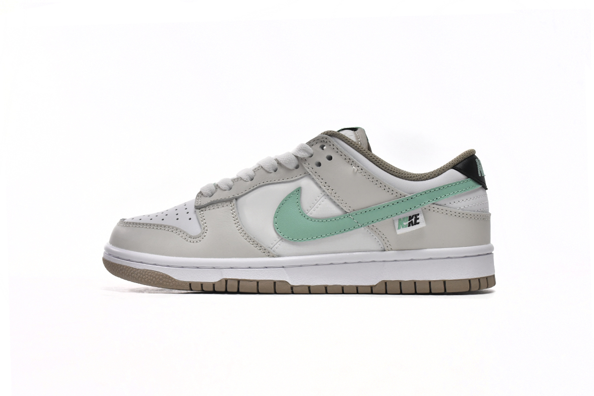 8effcd7503eeef524d32f55e8790eda5 Nike Dunk Low Split Seam White Tan Mint (GS) DX6063-131 - Image 1