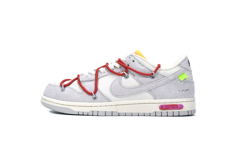 9107dfbdccfb45441bf72b964db8efc1 Nike Dunk Low Off-White Lot 40 DJ0950-103 - Image 1