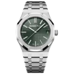 ROYAL OAK SELFWINDING  50TH ANNIVERSARY  Ref. 15510ST.OO.1320ST.04 This 41 mm Royal Oak Selfwinding in stainless steel sports