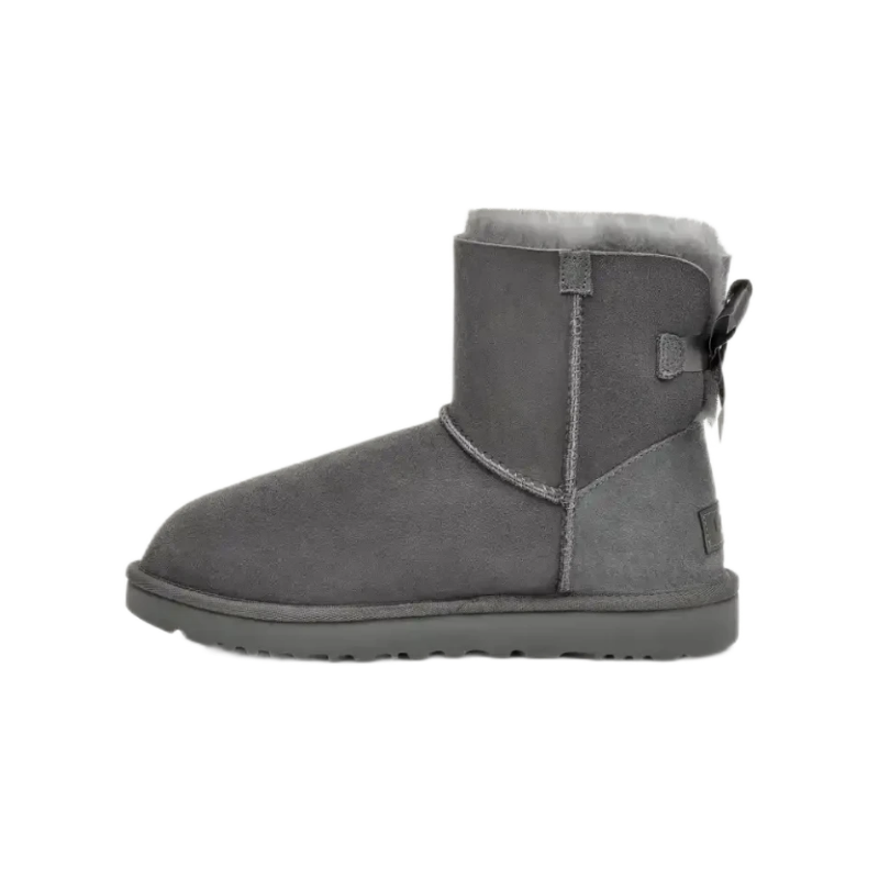9af2cf281cf51cd2ff1c8ee725c26e14 UGG Mini Bailey Bow II Boot Grey Women's - Image 1