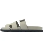 Hermes Khaki flip flops