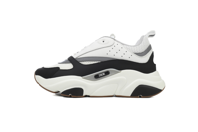 9c3dc64aa8c25618861987181be760a8 Dior White Black 'B22' Sneakers Cream - Image 1