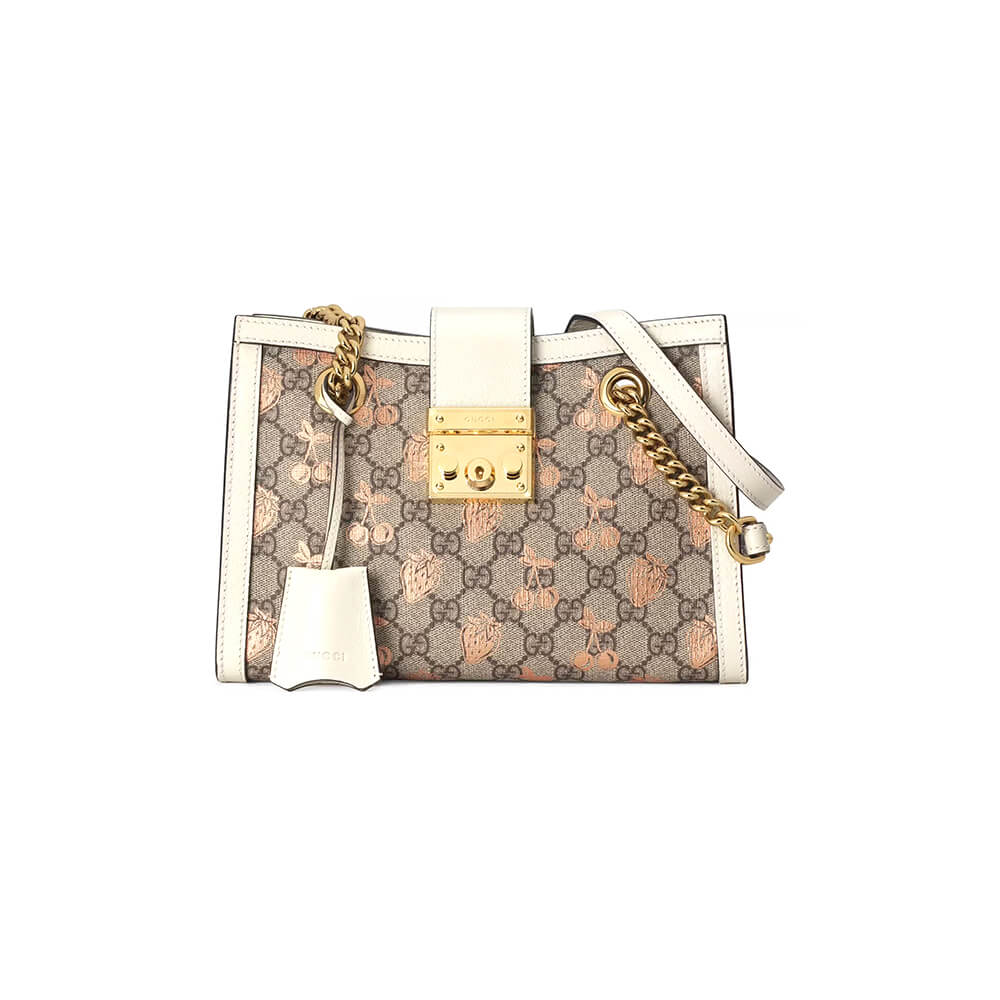 9c5ff8b8d6b964d4ba9529e7527c07b4 GG Padlock small berry tote bag - Image 1