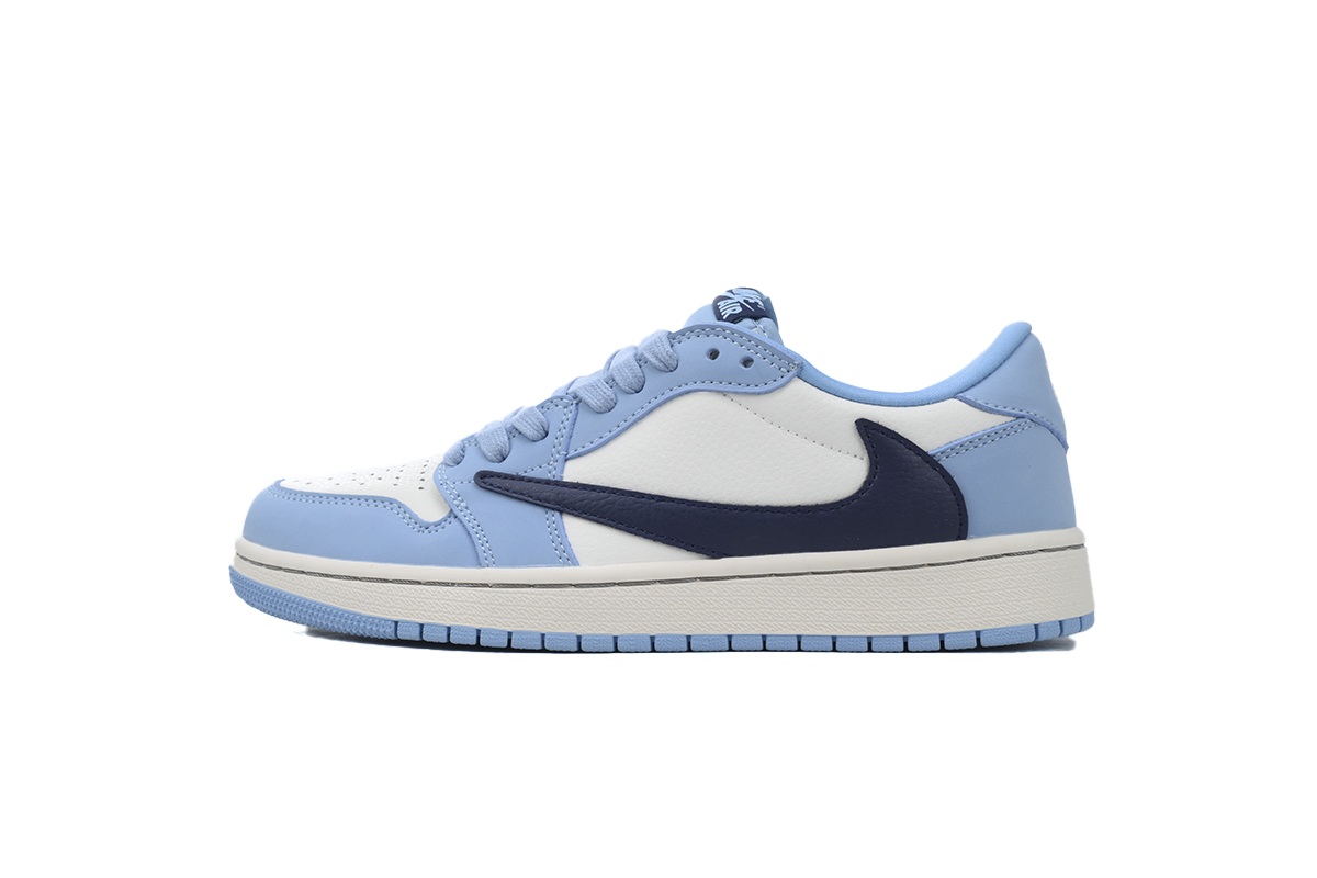 a339b996c24fcb1e78fa1a69c2cf6918 Travis Scott x Air Jordan 1 Low Blue DM7688-400 - Image 1