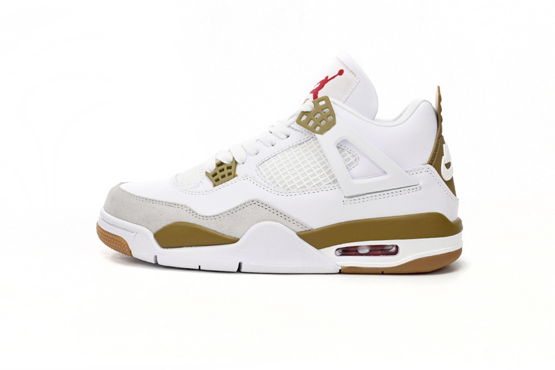 a3dd2ba5fd9dd0efc242a2153cbbb433 Nike SB x Air Jordan 4 White Brown DR5415-120 - Image 1
