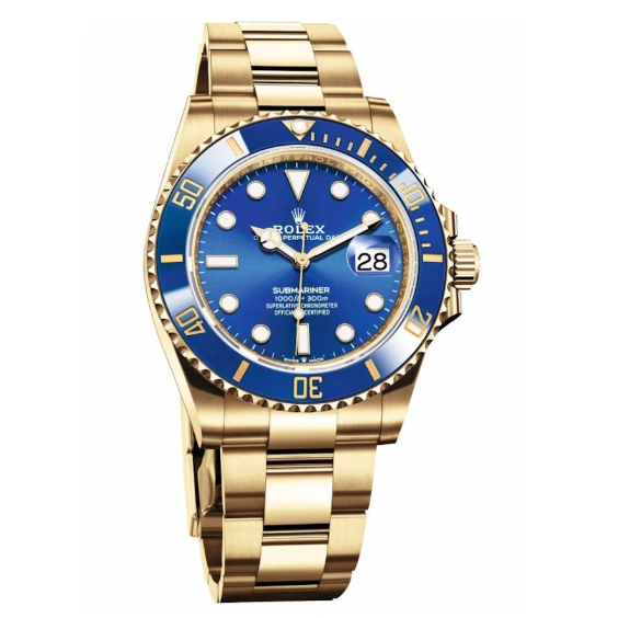 a4f4374ef1b469ee3091af6407a339b6 Rolex Submariner m116618lb-0003 Blue dial watch - Image 1