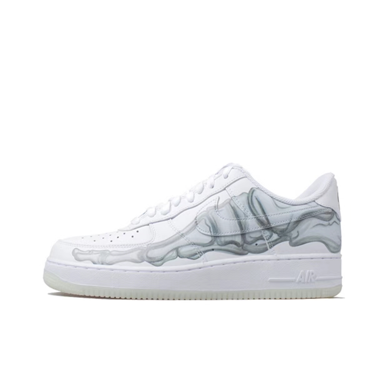 a8080d04b978497992a19e7fa578b57a Nike Air Force 1 Low Skeleton Halloween BQ7541-100 - Image 1