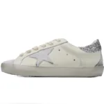 Golden Goose Super Star 'Sparkling Silver Heel'