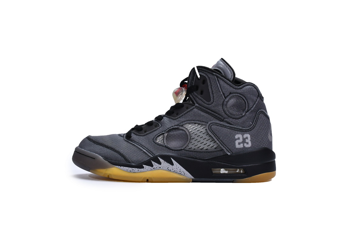 abf33c163bd2000f909bc78f2f32a084 Air Jordan 5 Retro Off-White Black CT8480-001 - Image 1