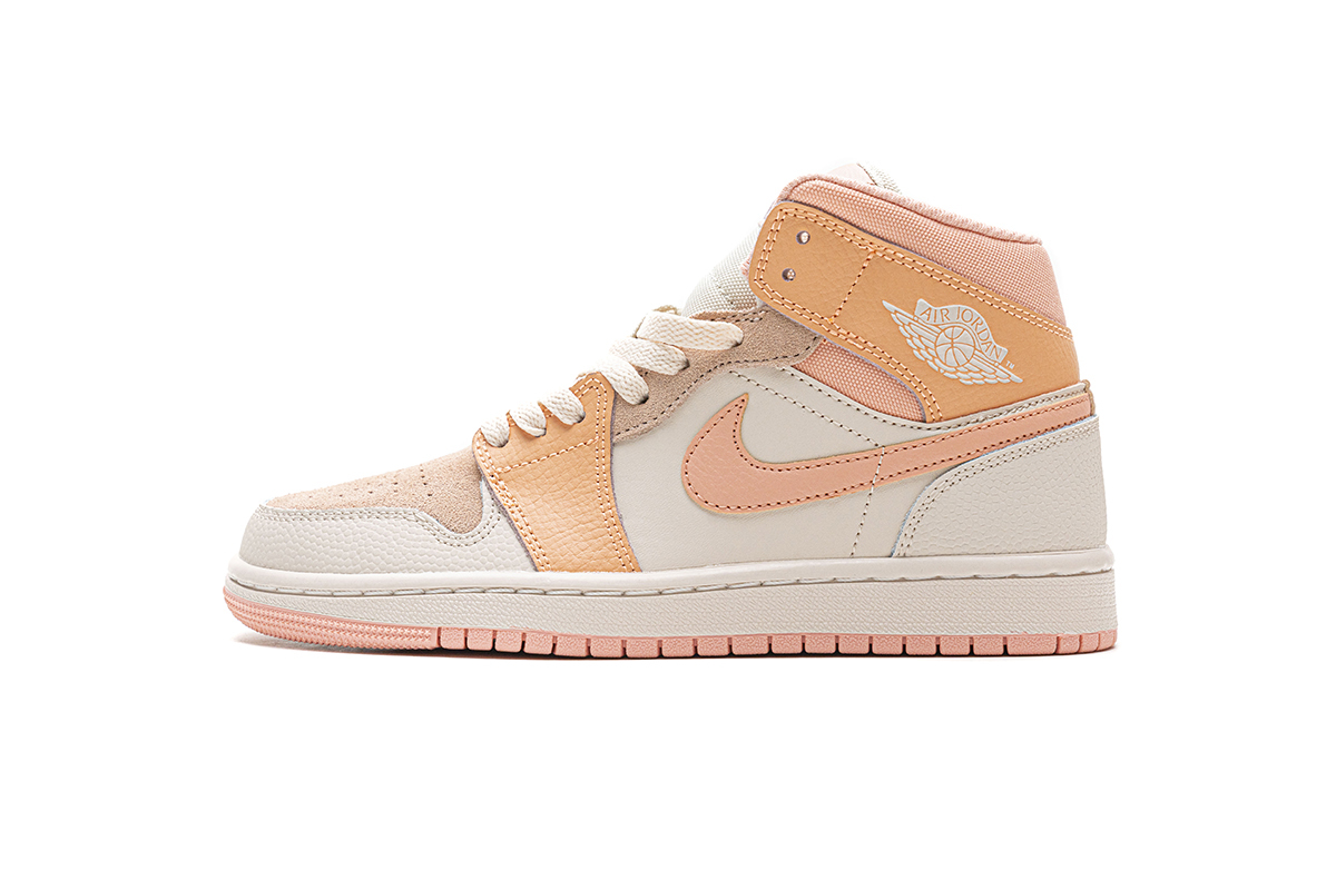 ac1a979158fef6424f4e96f55e100ffd Air Jordan 1 Mid Apricot Orange (W) DH4270-800 - Image 1