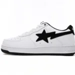 A Bathing Ape Bape Sta Low White And Black Tick 1173-191-912
