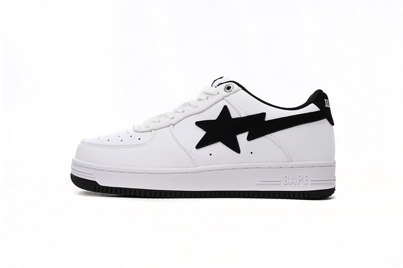 aec3b5639537944b2dcdedb7d49195ac A Bathing Ape Bape Sta Low White And Black Tick 1173-191-912 - Image 1