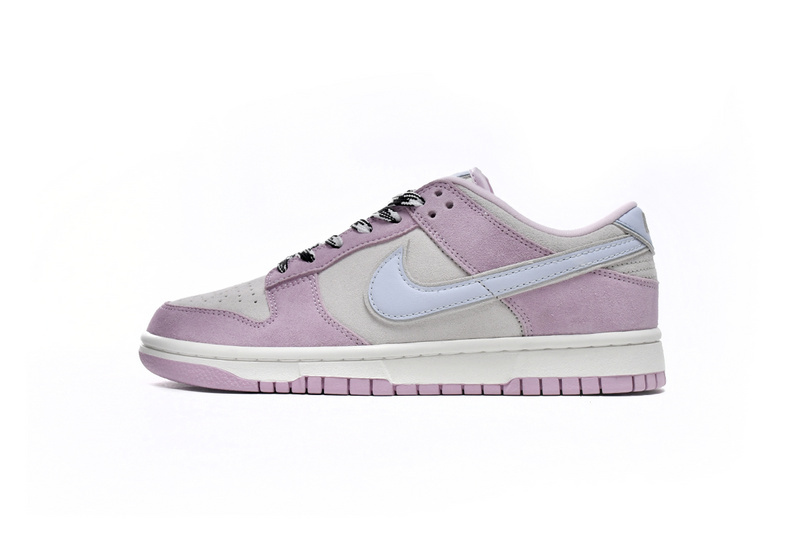 b70764052022d4a95f9f980d8474e865 Nike Dunk Low Pink Suede D07412-901 - Image 1
