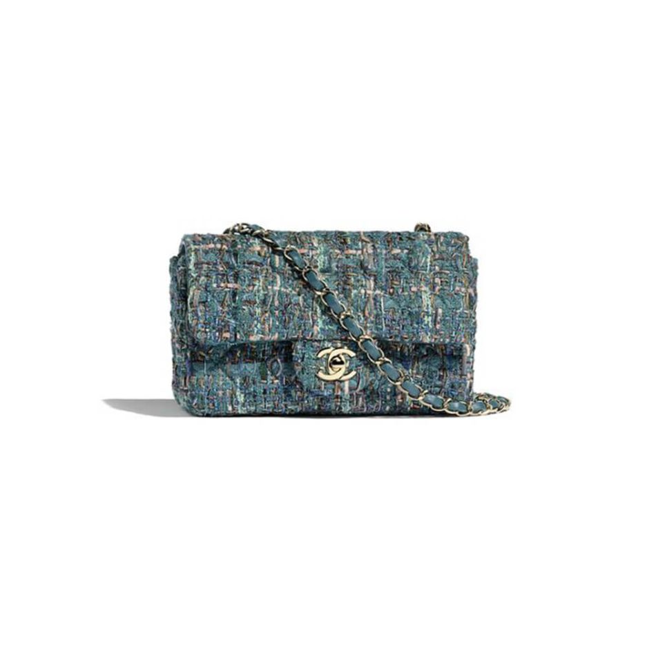 ba67c09983d8e200bb06203cf8028b28 Chanel Tweed Medium Classic Flap Bag - Image 1