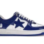 A Bathing Ape Bape StaPatent Leather White Blue (2023)