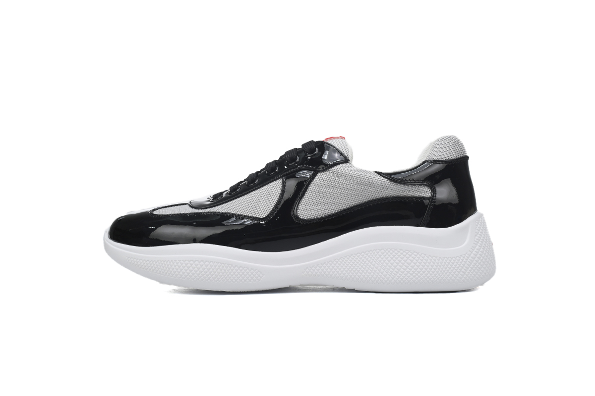 c595f42e5e114668da62a3059bad2c26 Prada Net shoes black and gray - Image 1