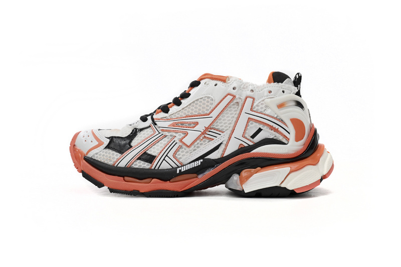 cc6c9adca023c447f7f70efa102b14a3 Balenciaga Runner White Red 677402 W3RB7 9051 - Image 1