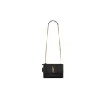 SUNSET MEDIUM CHAIN BAG IN SMOOTH LEATHER