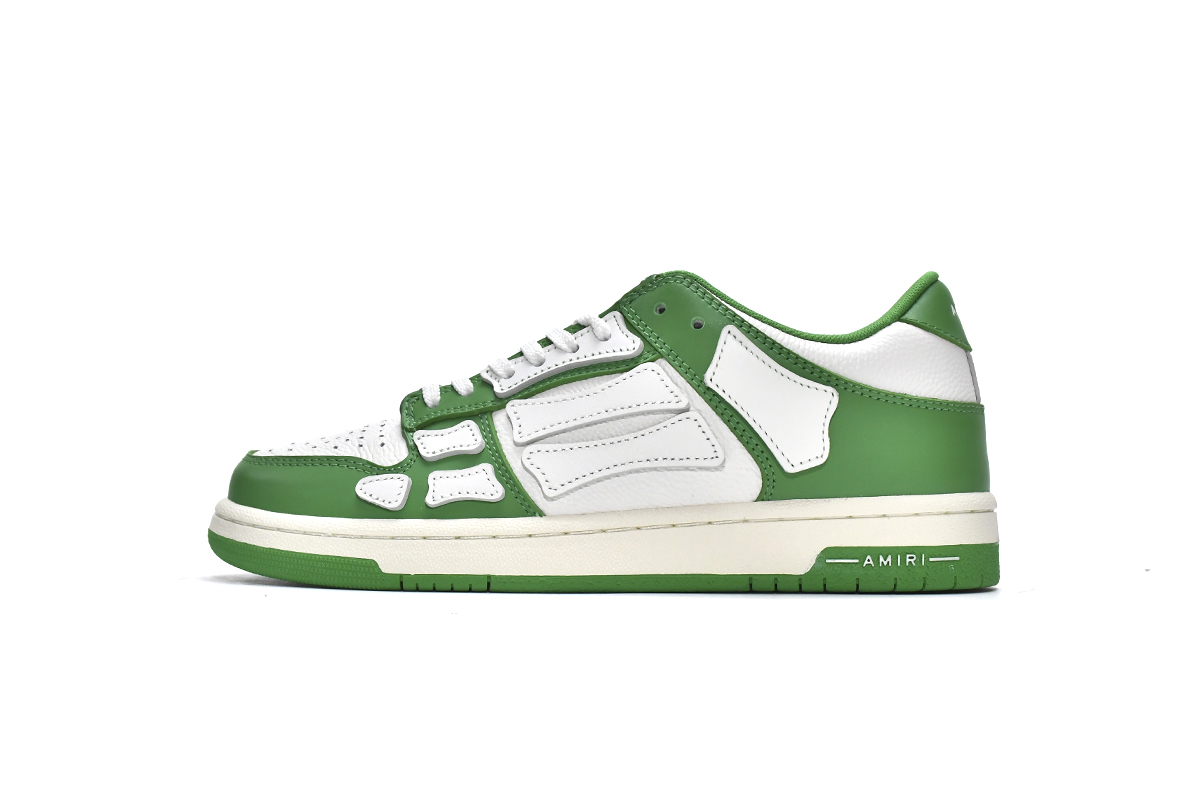 d27d198946769d1eb602cf198fc30bd0 AMIRI Skel Top Low Whtie Green MFS003-344 - Image 1