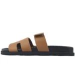 Hermes Flat Flip Flops Brown