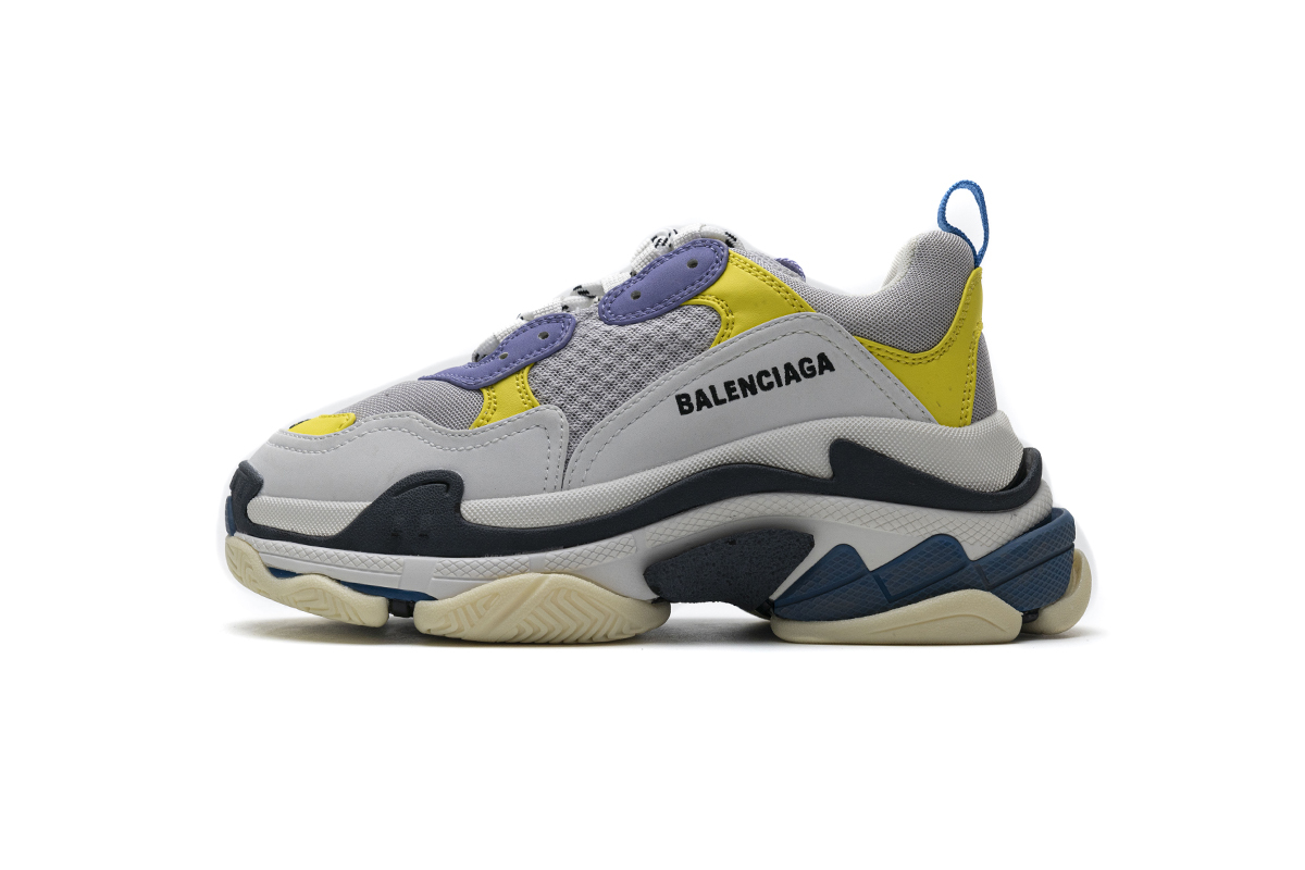 d4f50a21020f8cb181ed1d4ed382abe0 Balenciaga Triple S Black Grey Blue 541624 W06E2 7282 - Image 1