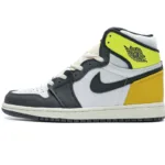 Air Jordan 1 Retro High White Black Volt University Gold 555088-118
