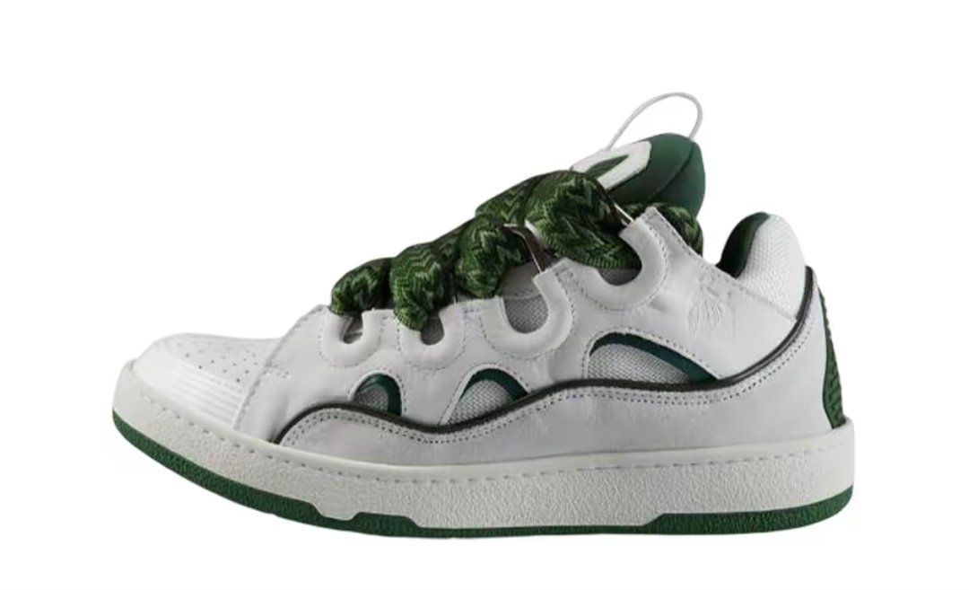d77d151f41beb4bef3948f02d7c2d875 Lanvin Curb Sneakers White green - Image 1