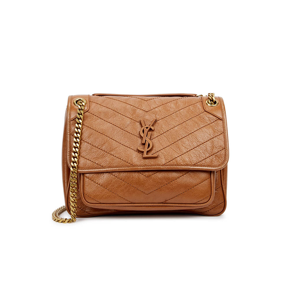 d84e6a7a3b0e0838f473e6ad0867d764 SAINT LAURENT NIKI MEDIUM IN CRINKLED VINTAGE LEATHER - Image 1