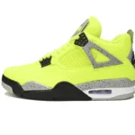 Tagz x Air jordan 4 Plush Fluorescent Yellow DV6773-700
