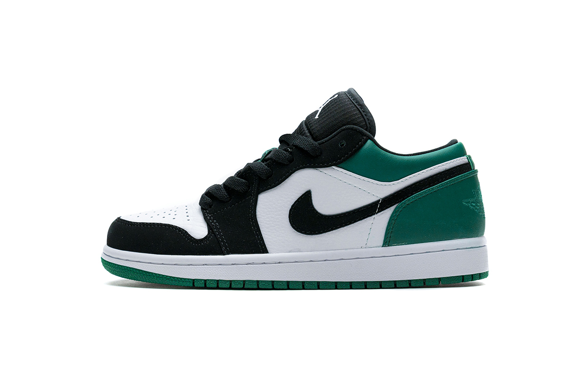 d9fa6bb1f508379a7e0b38686b1342e2 Air Jordan 1 Low White Black Mystic Green 553558-113 - Image 1
