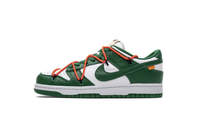 dc796a531ea279243532a76bb11cc74e Nike Dunk Low Off-White Pine Green CT0856-100 - Image 1
