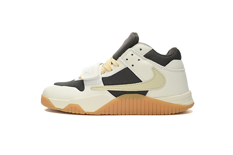 e21a74a70a7101dd1d4ed63918fc76fb Jordan 2 Travis Scott x Jordan Cut The Check Nice Kicks White Brown FZ8117-100 - Image 1