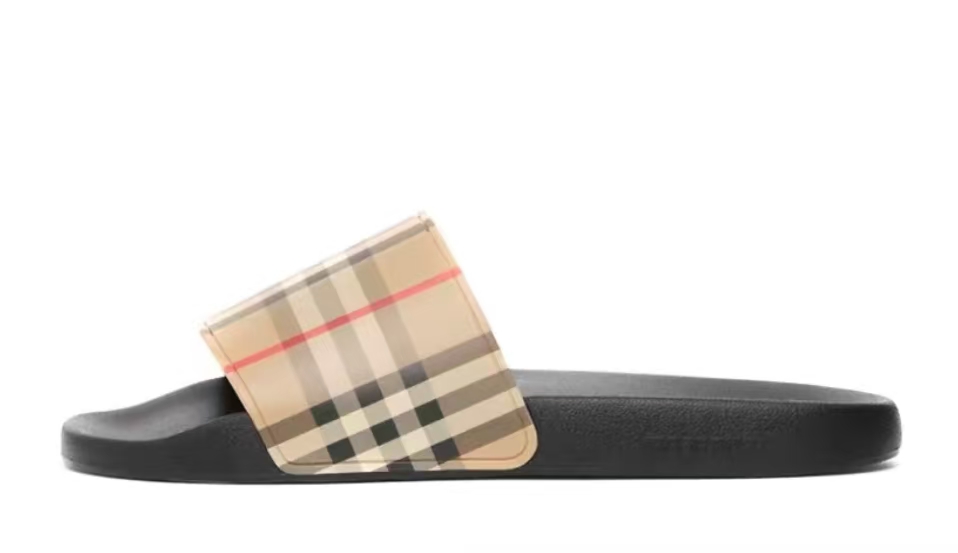 e27e902b860a999dfbff4856feab8017 Burberry Vintage Check Slides Archive beige - Image 1