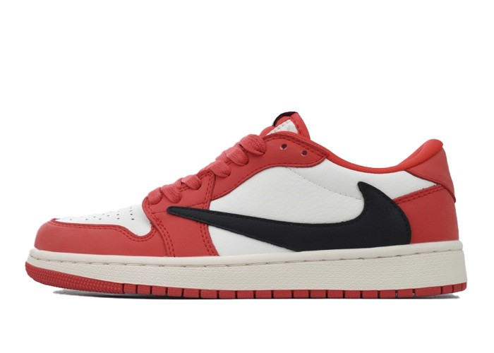 e6cf23d5bd6f4f8866c7f534fa9e3d1e Scott x Air Jordan 1 Low Red DM7688-100 - Image 1